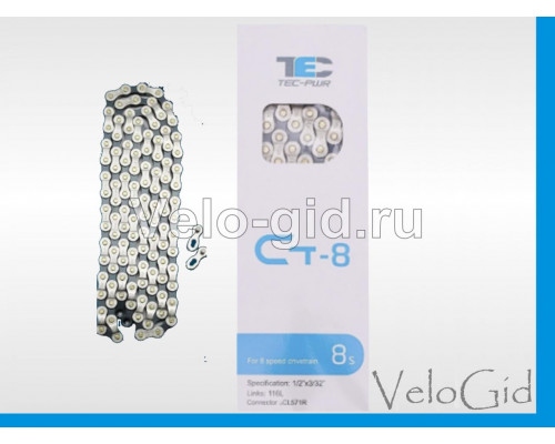 Велосипедная цепь TEC CT8